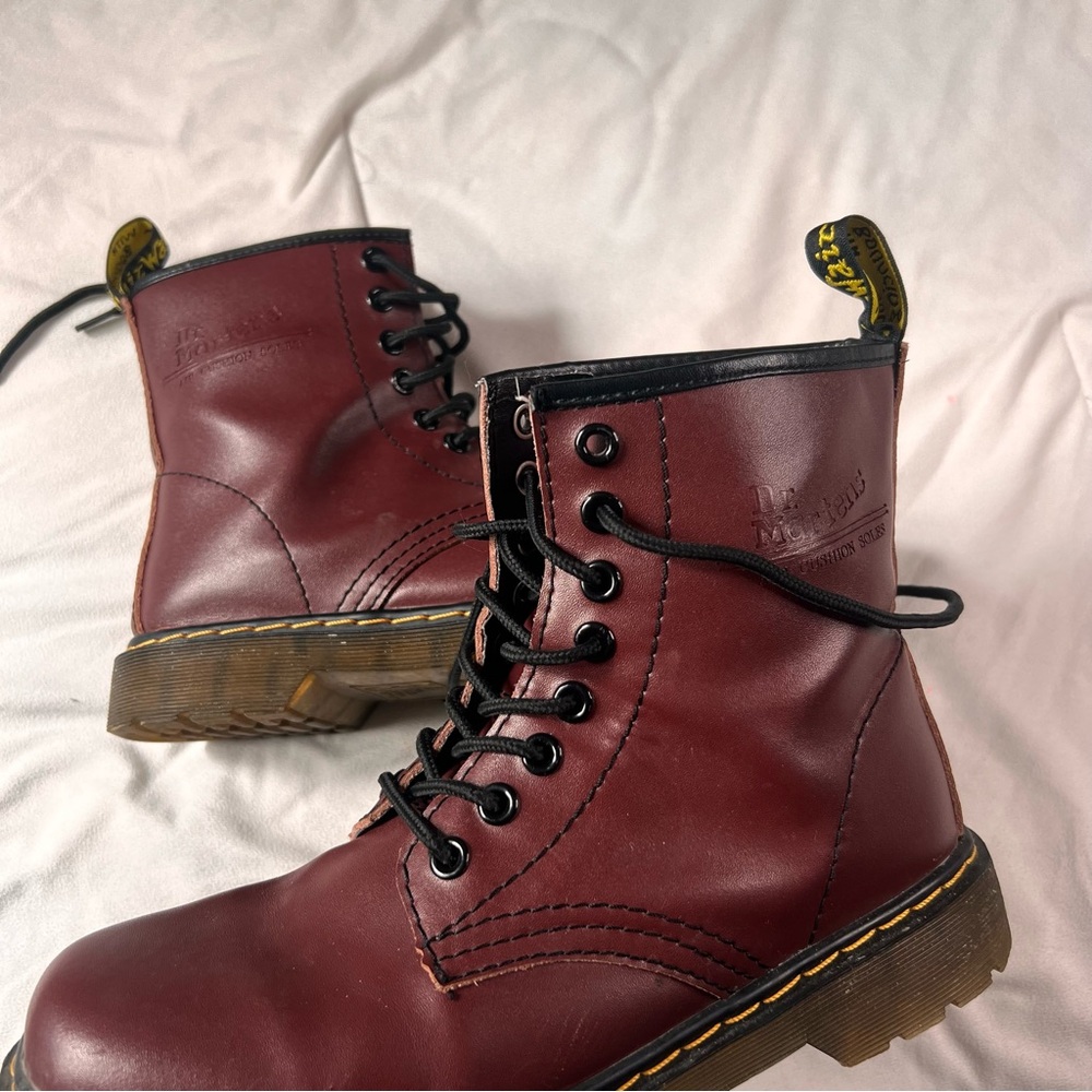 Dr. Martens Burgundy Boots